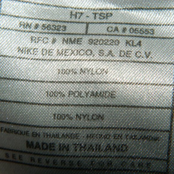 Vintage Nike Track Pants Women Black Gym Retro Nylon Retro 90s Sz L (S-37) - Picture 5 of 5